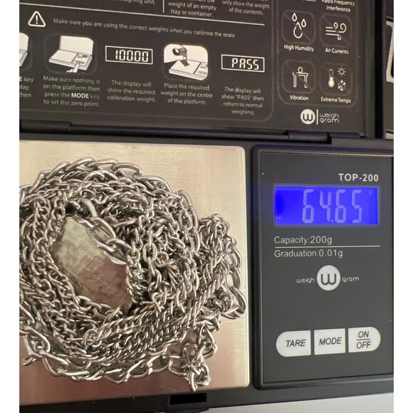 Vintage Silver Tone Multi Chain Locket Necklace Antique Portraits Layered Estate - Picture 7 of 7